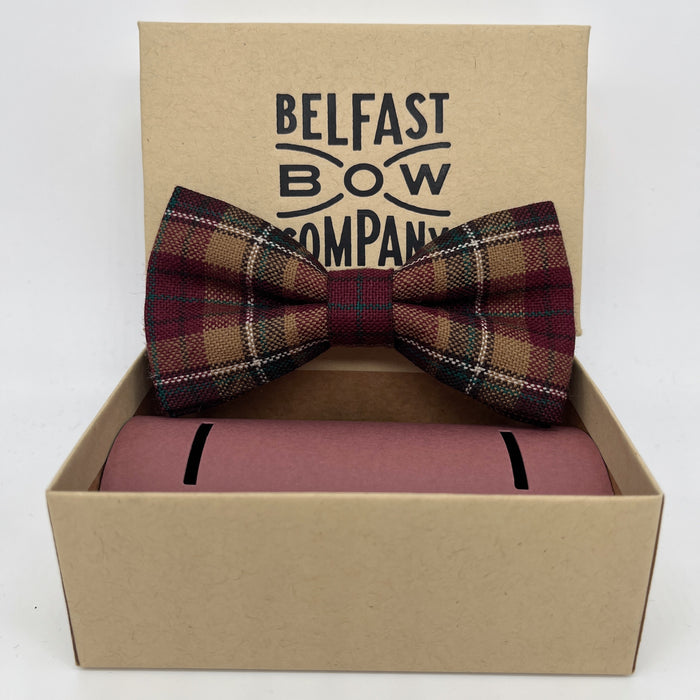 County Tyrone Tartan Dicky Bow Tie by the Belfast Bow Company