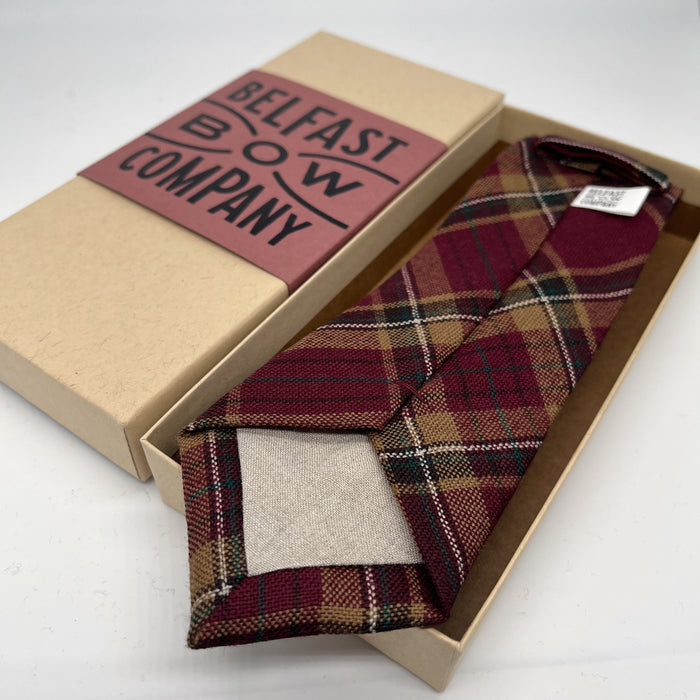 County Tyrone Tartan Tie by the Belfast Bow Company