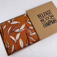 Burnt Orange Pocket Square by the Belfast Bow Company