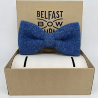 Harris Tweed Bow Tie in Slate Blue by the Belfast Bow Company