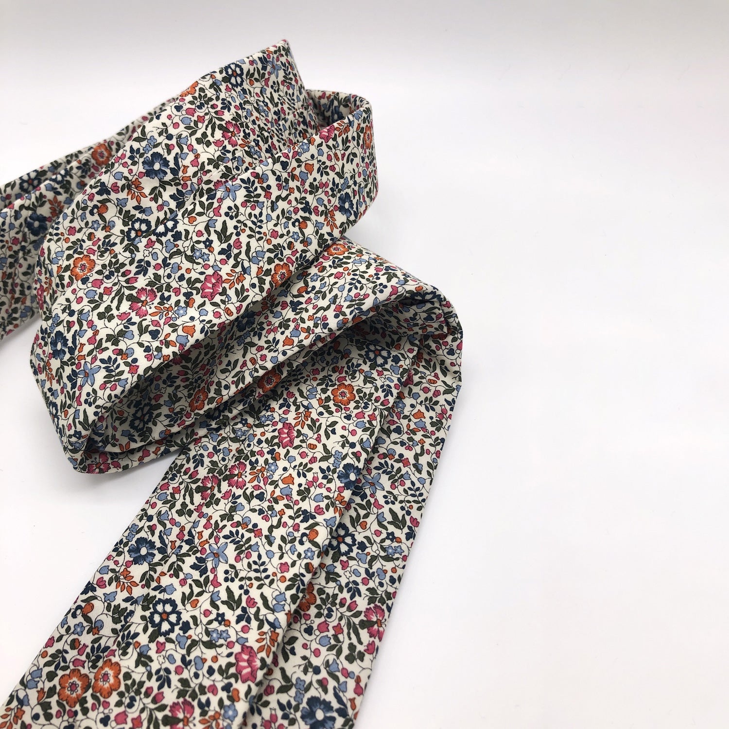 Liberty of London Tie in Burnt Orange Ditsy Floral by the Belfast Bow Company