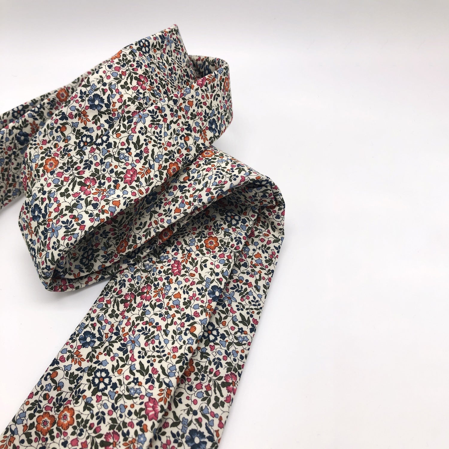Liberty of London Tie in Burnt Orange Ditsy Floral by the Belfast Bow Company