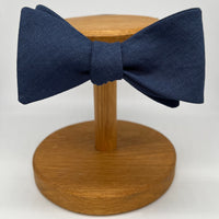 irish linen bow tie in navy by the belfast bow company