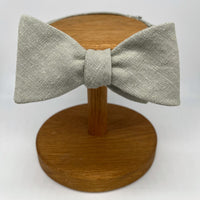 Irish Linen Self-Tie Bow Tie in Light Sage Green by the Belfast Bow Company