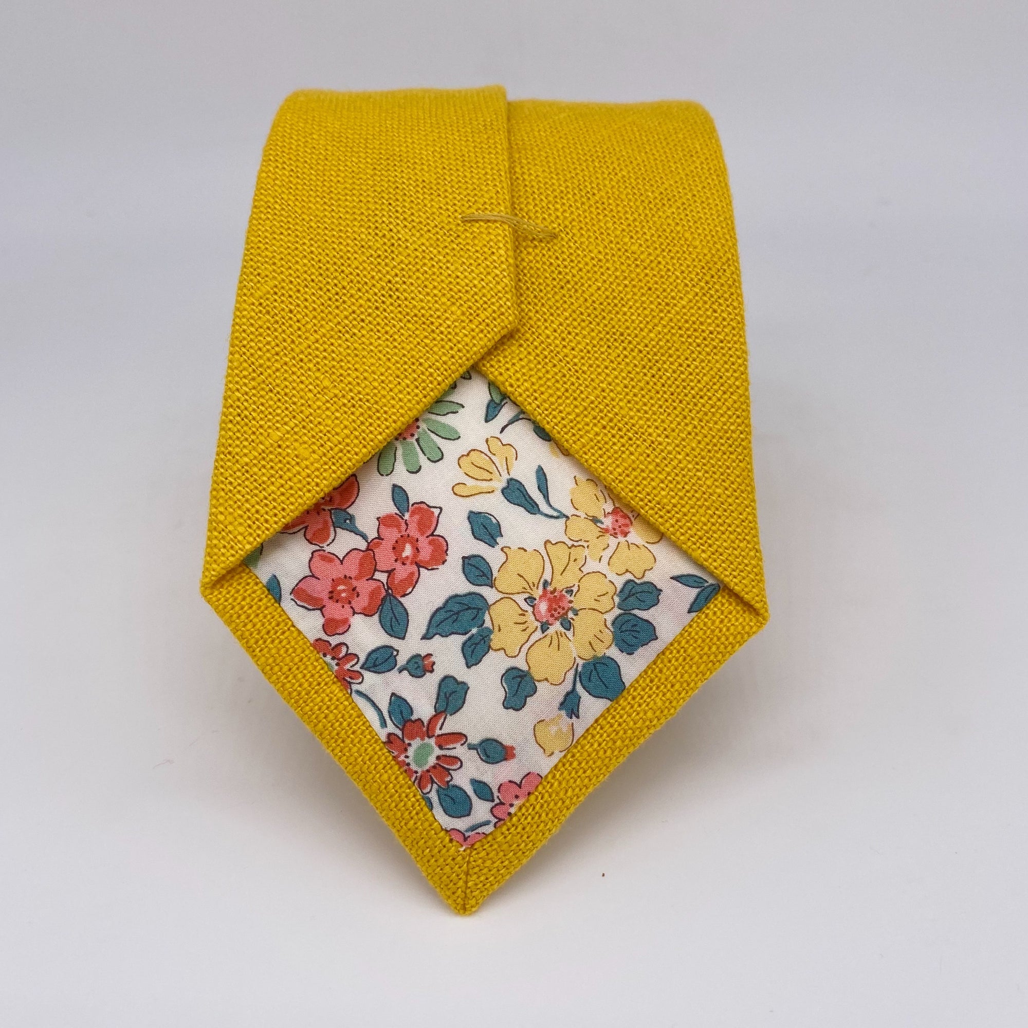 Mustard Yellow Tie in Irish Linen