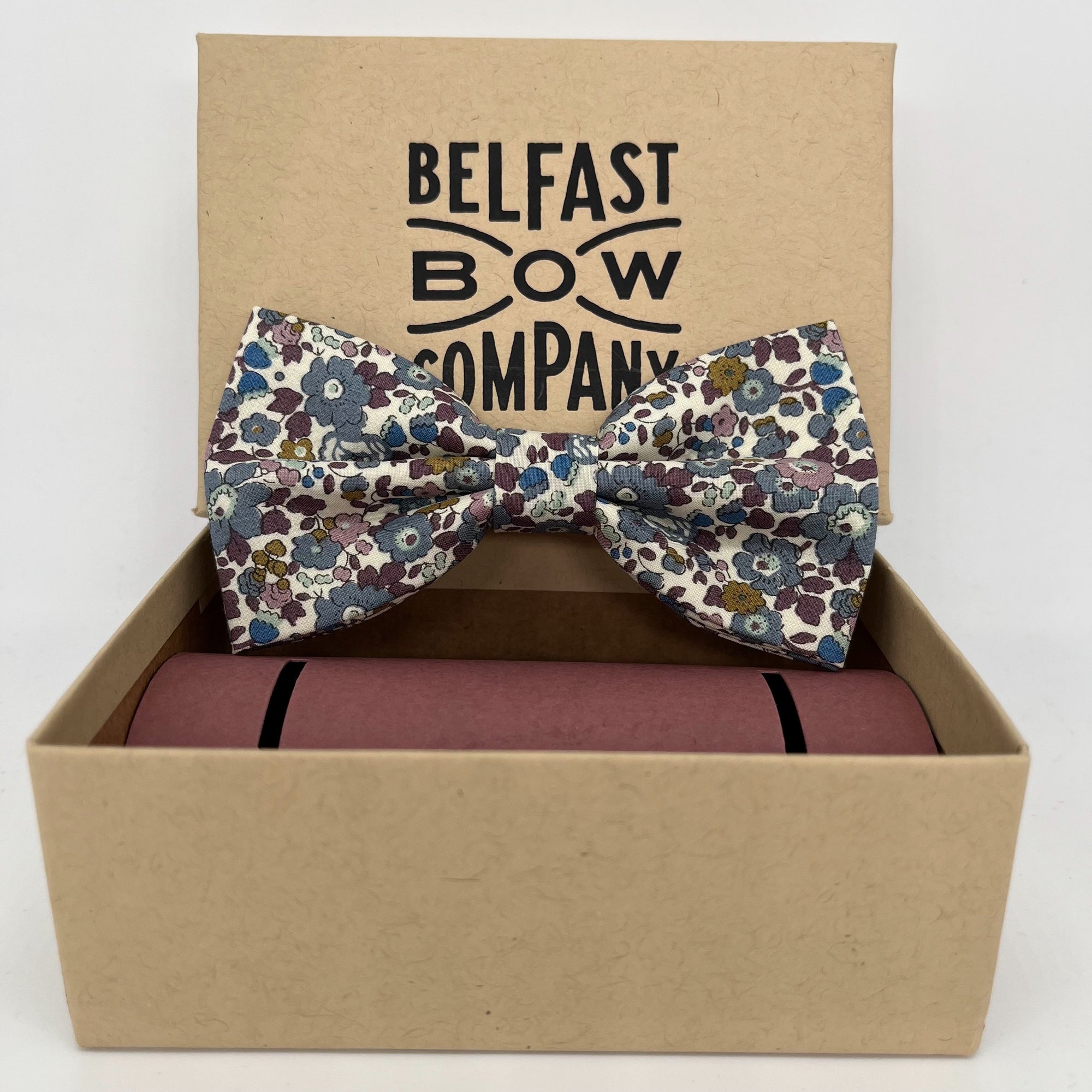 liberty of london dicky bow tie in betsy floral by the belfast bow company