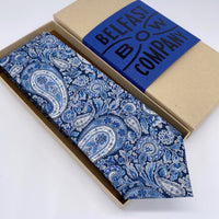 Liberty of London Tie in Navy Paisley by the Belfast Bow Company