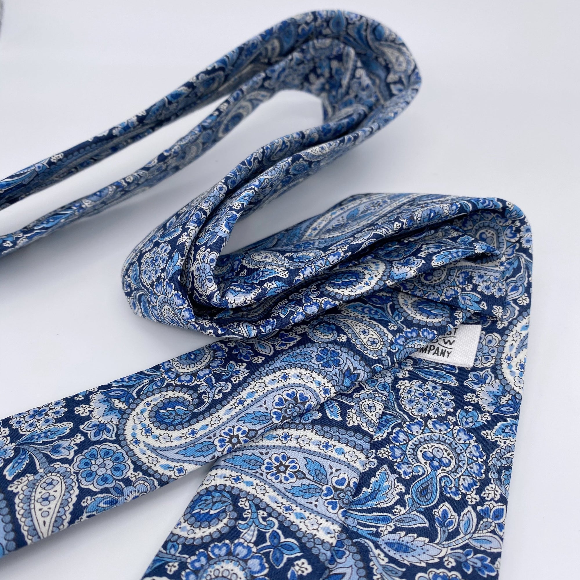 Liberty of London Tie in Navy Paisley