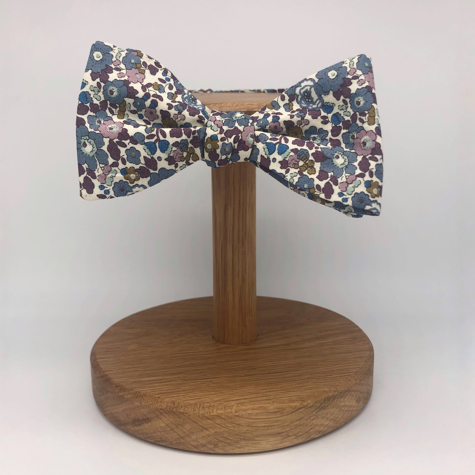 Liberty of London Self Tie Bow Tie in Fig Floral by the Belfast Bow Company