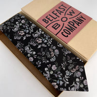 Liberty of London Tie in Black Floral by the Belfast Bow Company