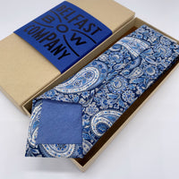 Liberty of London Tie in Navy Paisley by the Belfast Bow Company