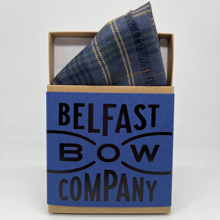 County Fermanagh Tartan Pocket Square by the Belfast Bow Company
