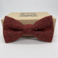 Tweed Bow Tie in Paprika by the Belfast Bow Company